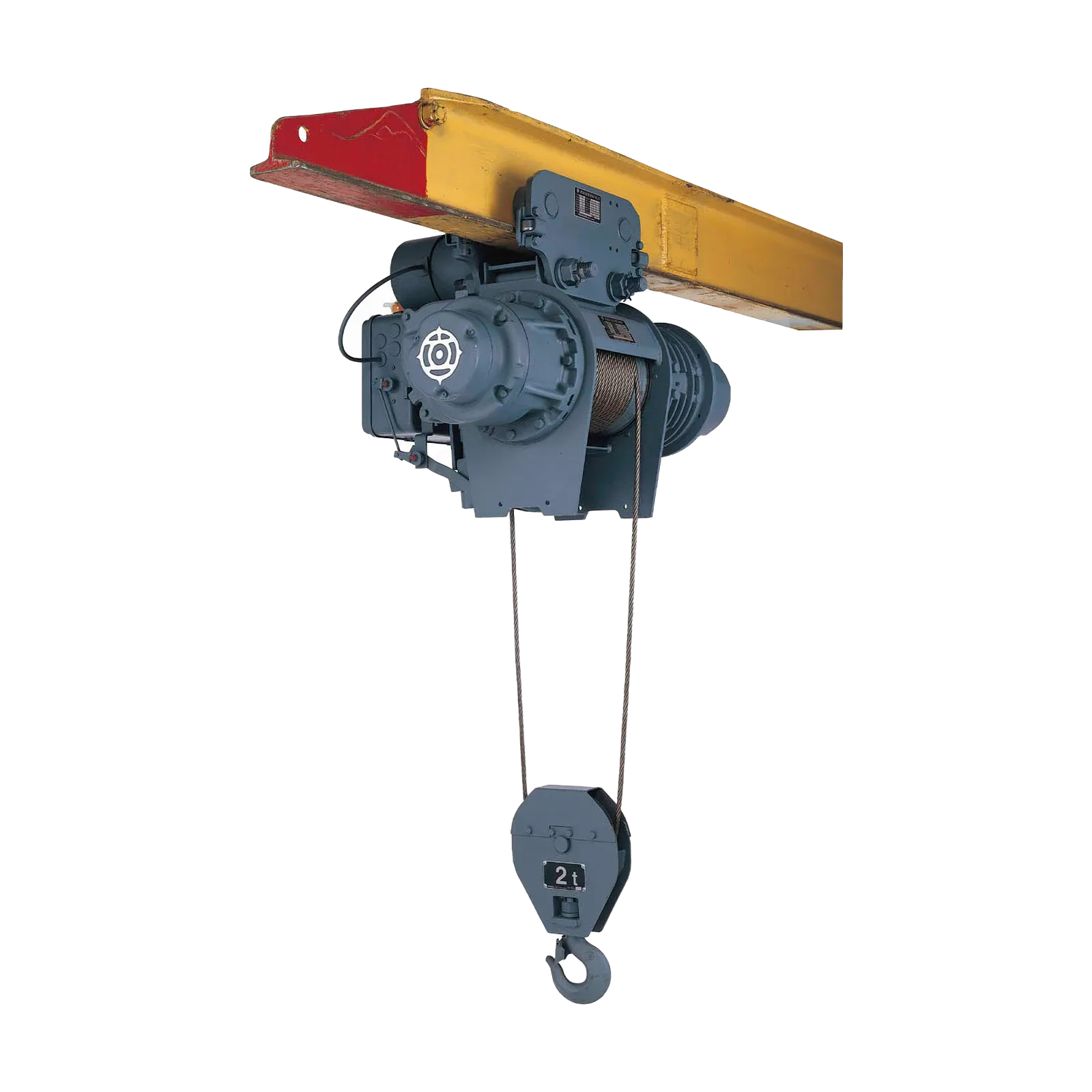 Polipasto eléctrico de cable Hitachi Serie V con trole motorizado, 2 t